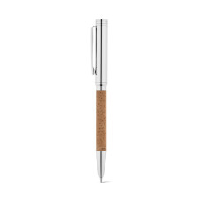 CORK - Ball pen in cork and metal with twist mechanism