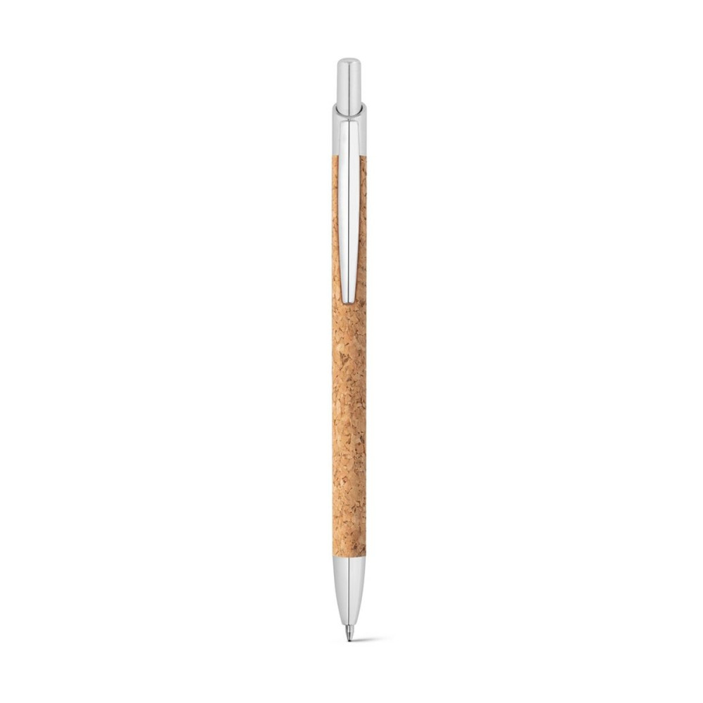 NATURA - Cork and aluminium ball pen with clip