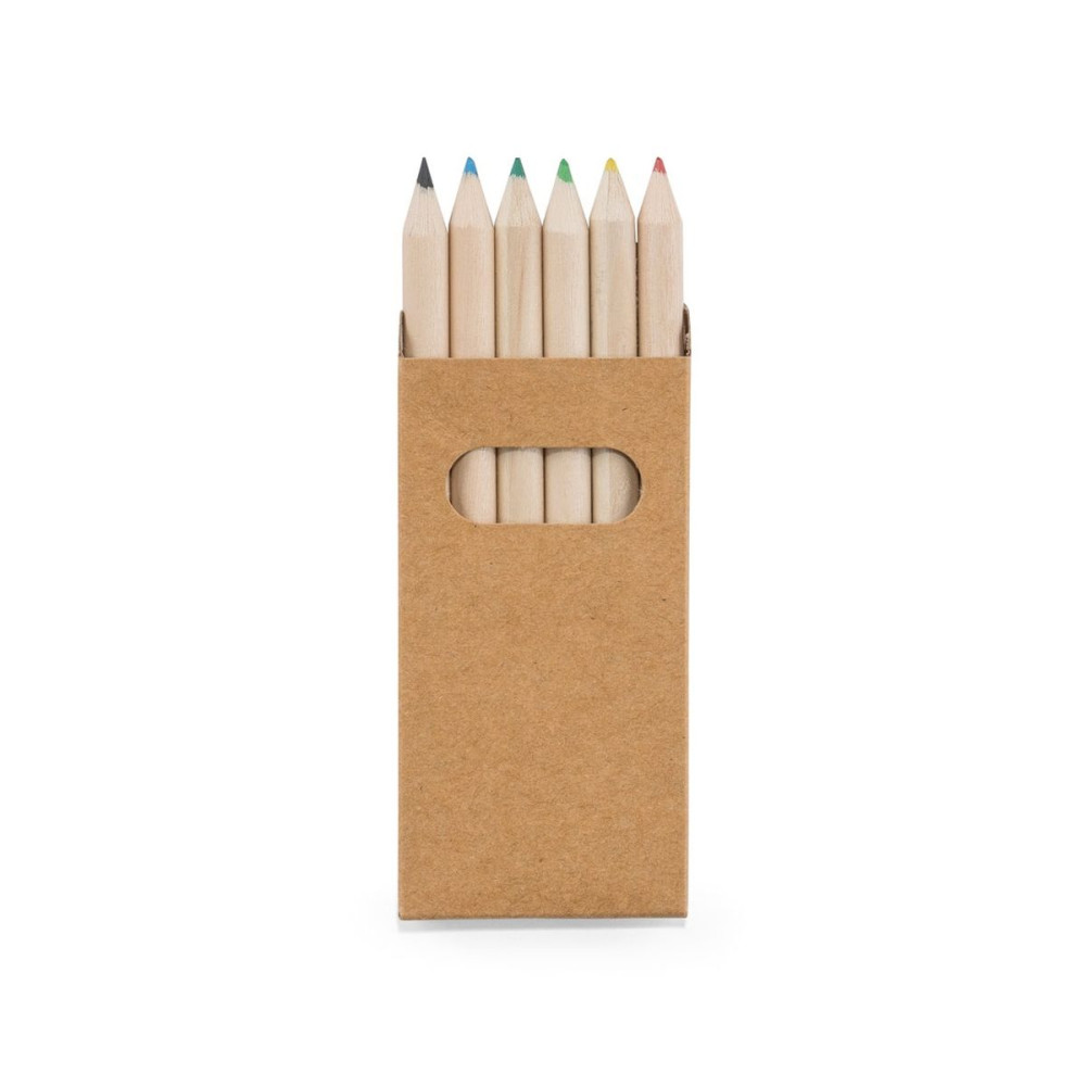 BIRD - Pencil box with 6 coloured pencils