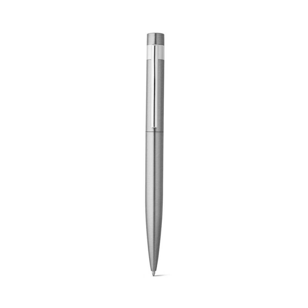 ALEXA - Ballpoint pen with stainless steel body (53% rSS) and clip