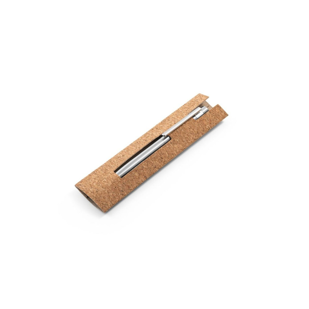 ALEXA - Ballpoint pen with stainless steel body (53% rSS) and clip