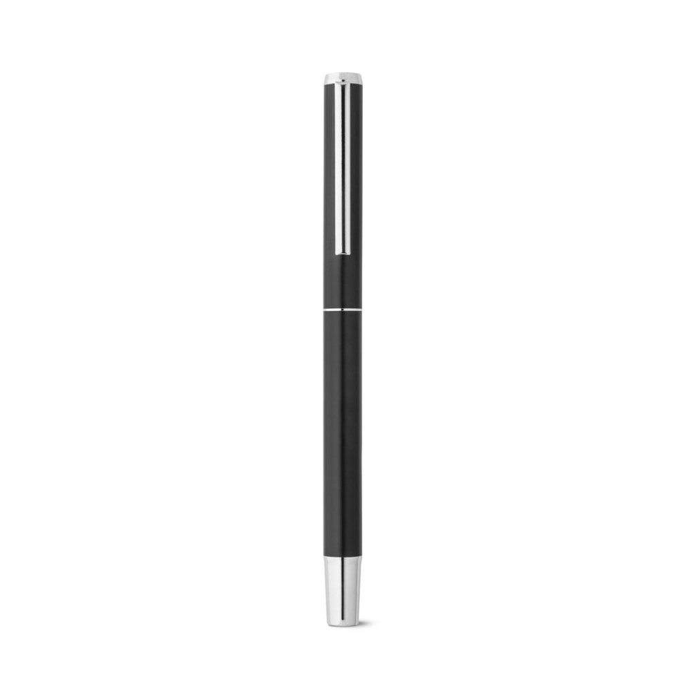 LEAH - Roller and ballpoint pen set in aluminium 94% rAL) with clip