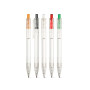 HARLAN - rPET ball pen pen with coloured button HARLAN - rPET ball pen pen with coloured button