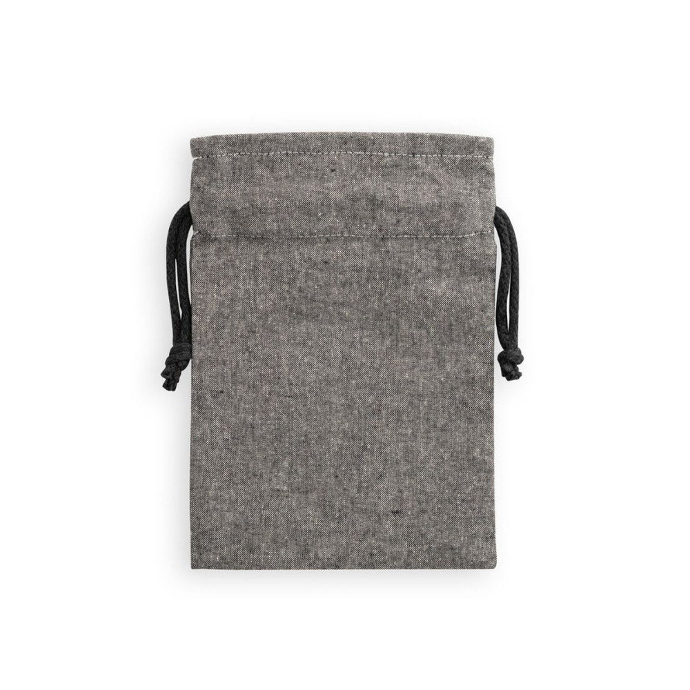 GIBRALTAR - Recycled cotton gift bag (70%) and polyester (30% rPET) (140 g/m²)
