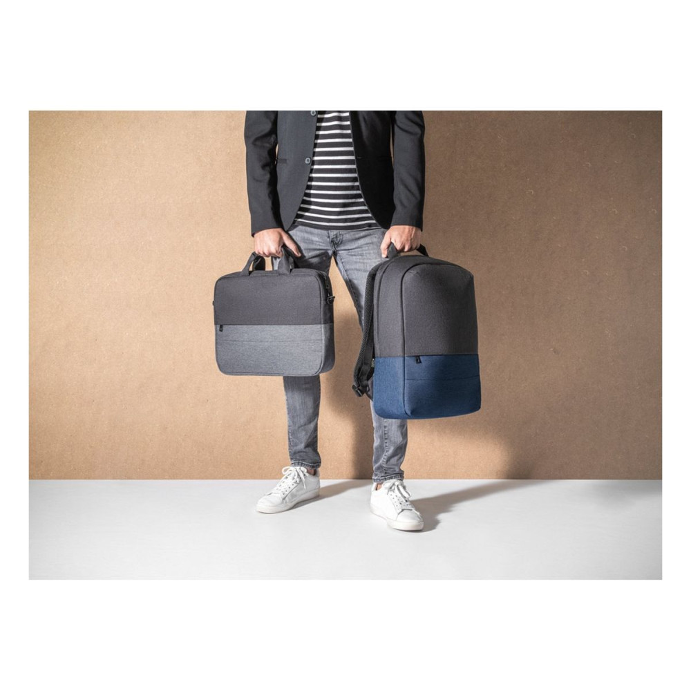 GENOA - Padded laptop bag in 600D high-density recycled polyester 15