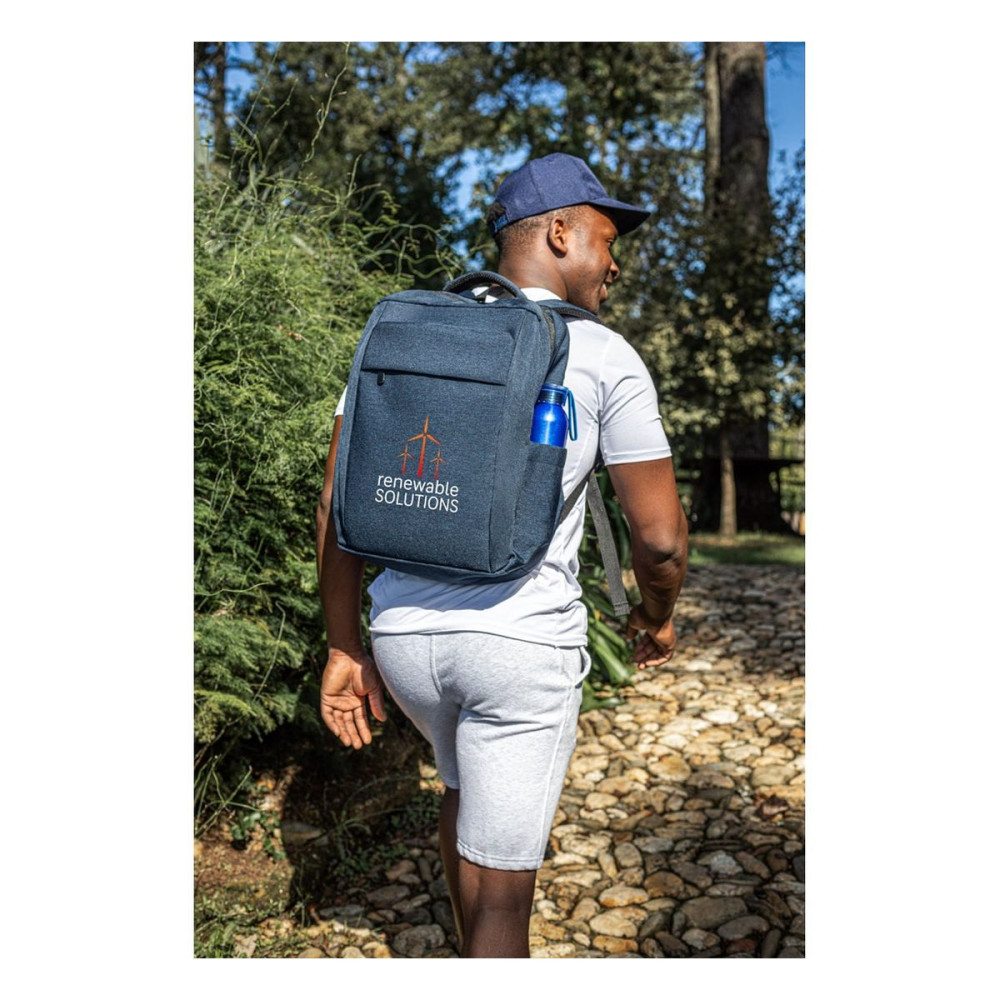 COVENTRY - 15.6 Fully padded laptop backpack in 300D recycled high-density polyester and 210D recycled polyester lining
