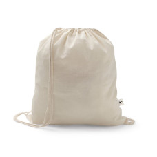 SALAMANCA - Drawstring bag in recycled cotton (70%) and polyester (30% rPET) (150 g/m²)