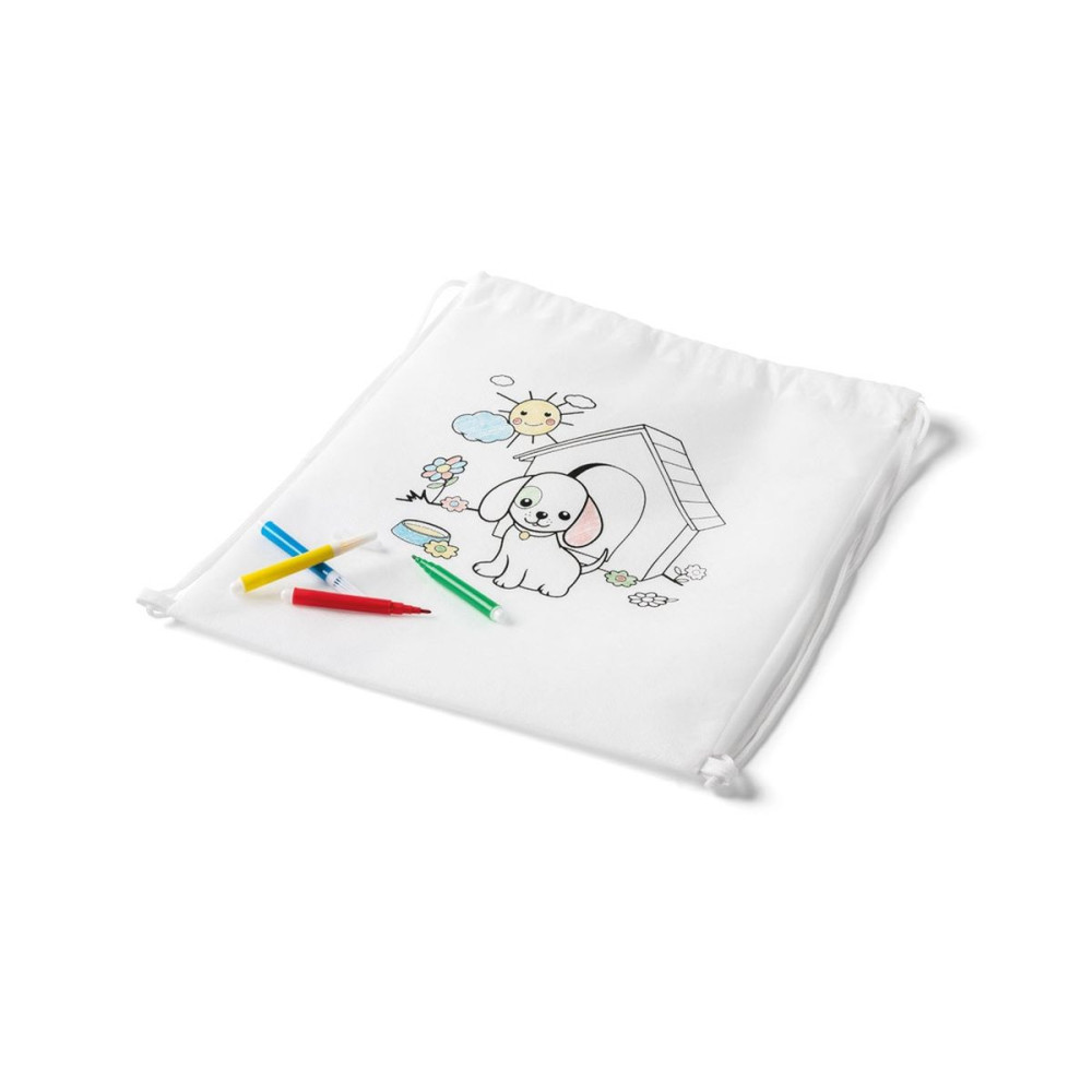 DRAWS - Children's drawstring bag for colouring (80 g/m²)