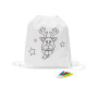 GLENCOE - Children's colouring drawstring bag GLENCOE - Children's colouring drawstring bag