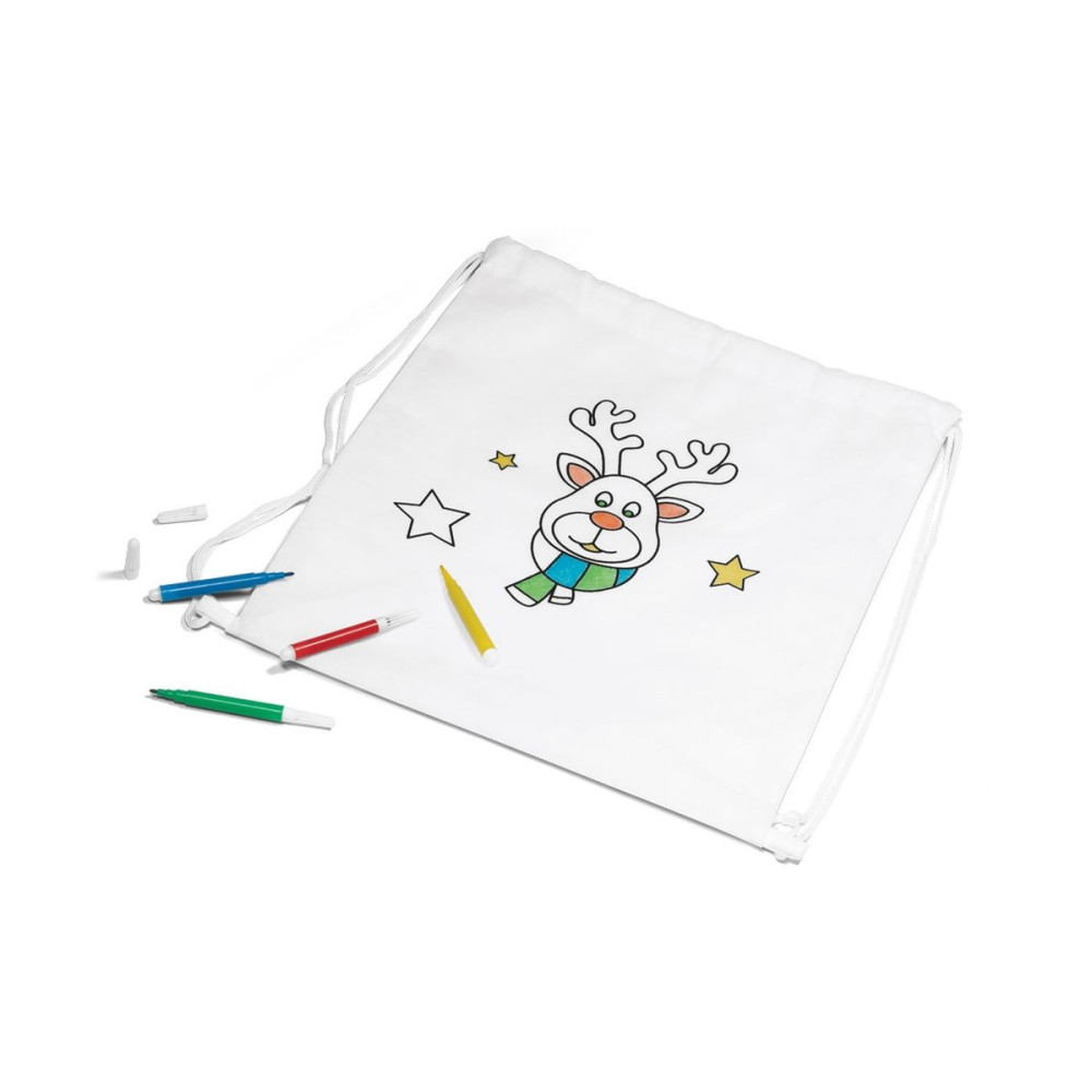 GLENCOE - Children's colouring drawstring bag