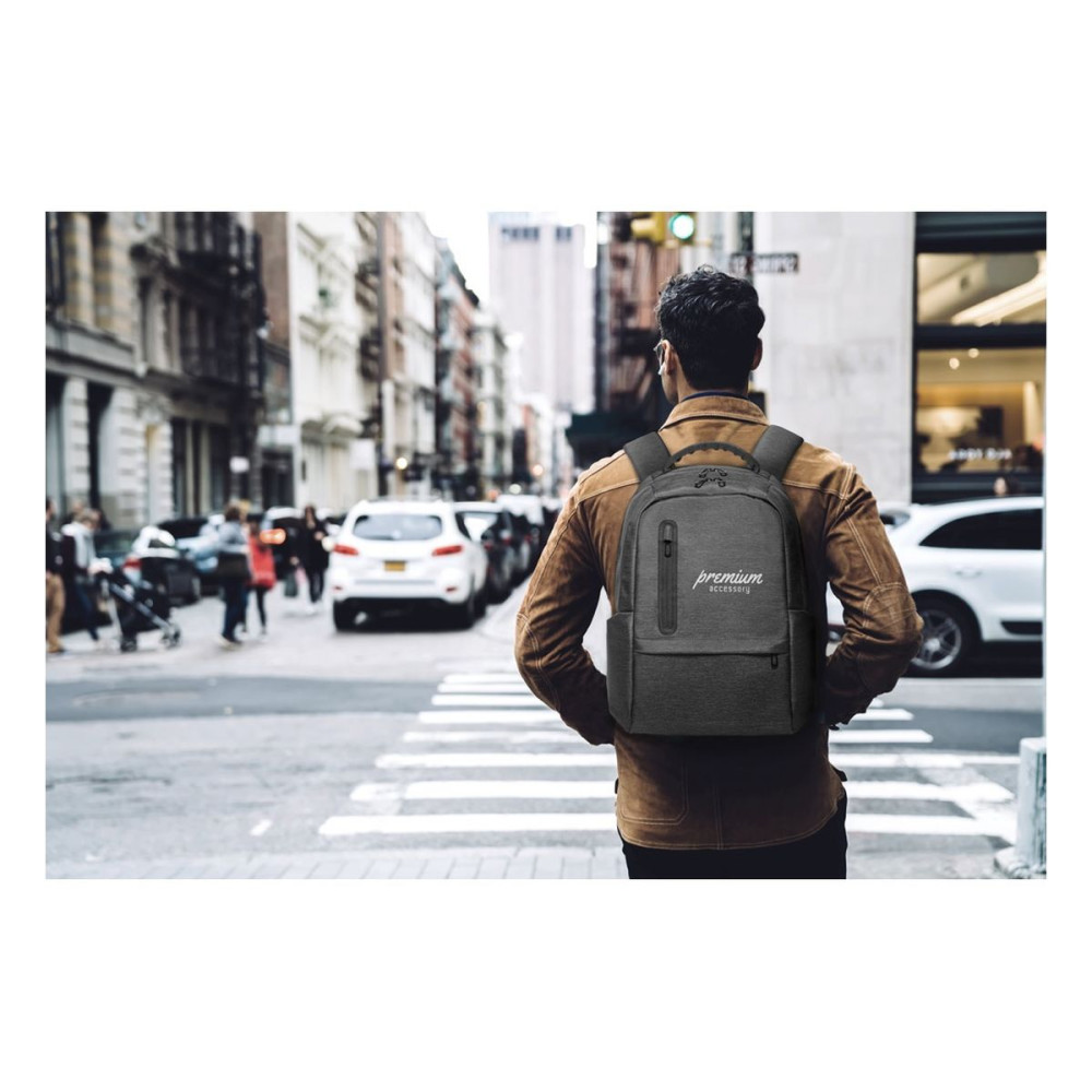 BOSTON - 17 Waterproof 2 Tone Nylon laptop backpack