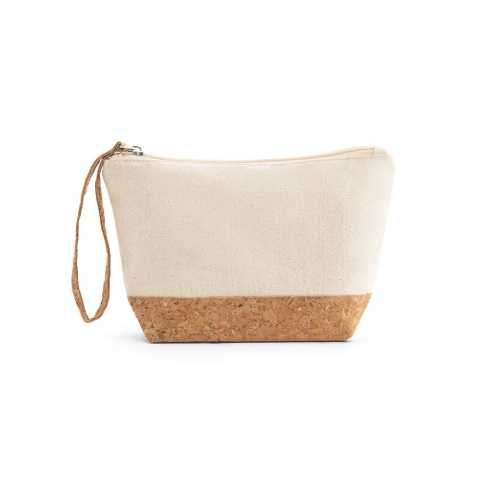 BLANCHETT - 100% cotton and cork toiletry bag