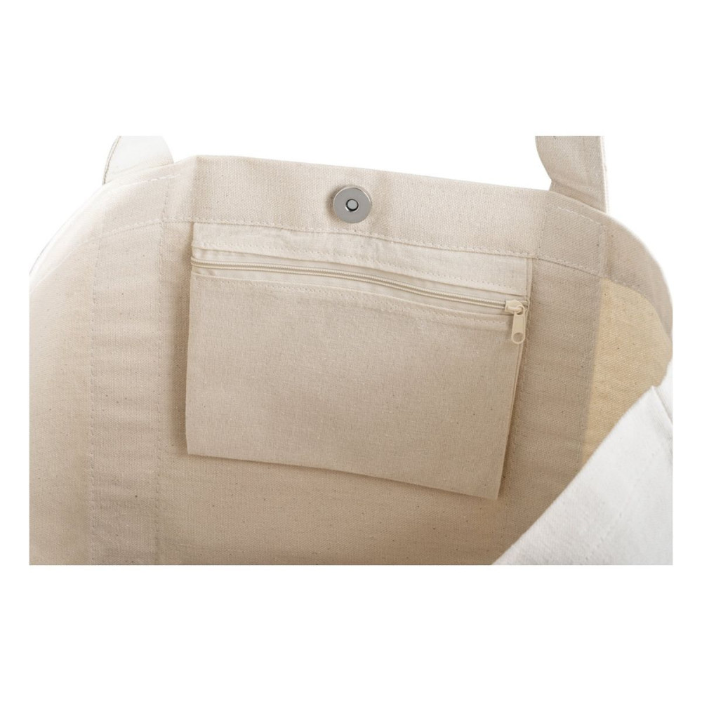 VILLE - 100% cotton canvas bag with front and inside pocket (280 g/m²)