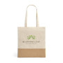 MERCAT - 100% cotton bag (160 g/m²) with imitation jute details