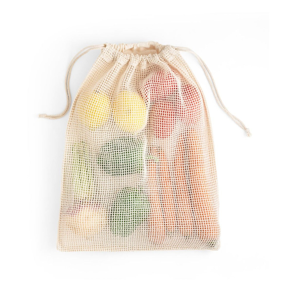 NAPOLI - 100% cotton bag (120 g/m²) with 100% cotton mesh on the front (100 g/m²)