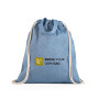 RISSANI - Drawstring bag with recycled cotton (70%) and polyester (30% rPET) (140 g/m²)