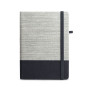 ROUSSEAU - A5 notepad in straw fibre and cotton canvas with lined pages ROUSSEAU - A5 notepad in straw fibre and cotton canvas with lined pages