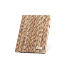 NERUDA - A5 notebook in natural straw fiber with recycled pages made from FSC™ certified material and other controlled materials