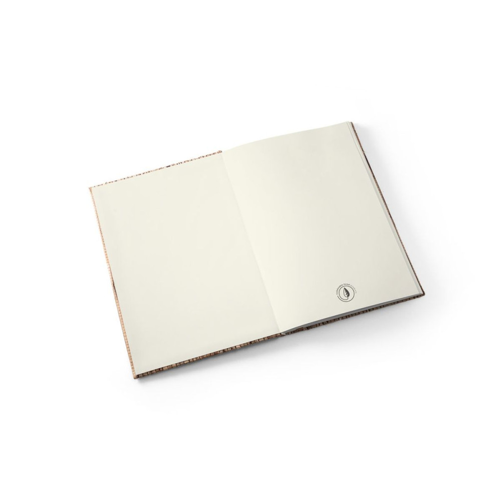 NERUDA - A5 notebook in natural straw fiber with recycled pages made from FSC™ certified material and other controlled materials