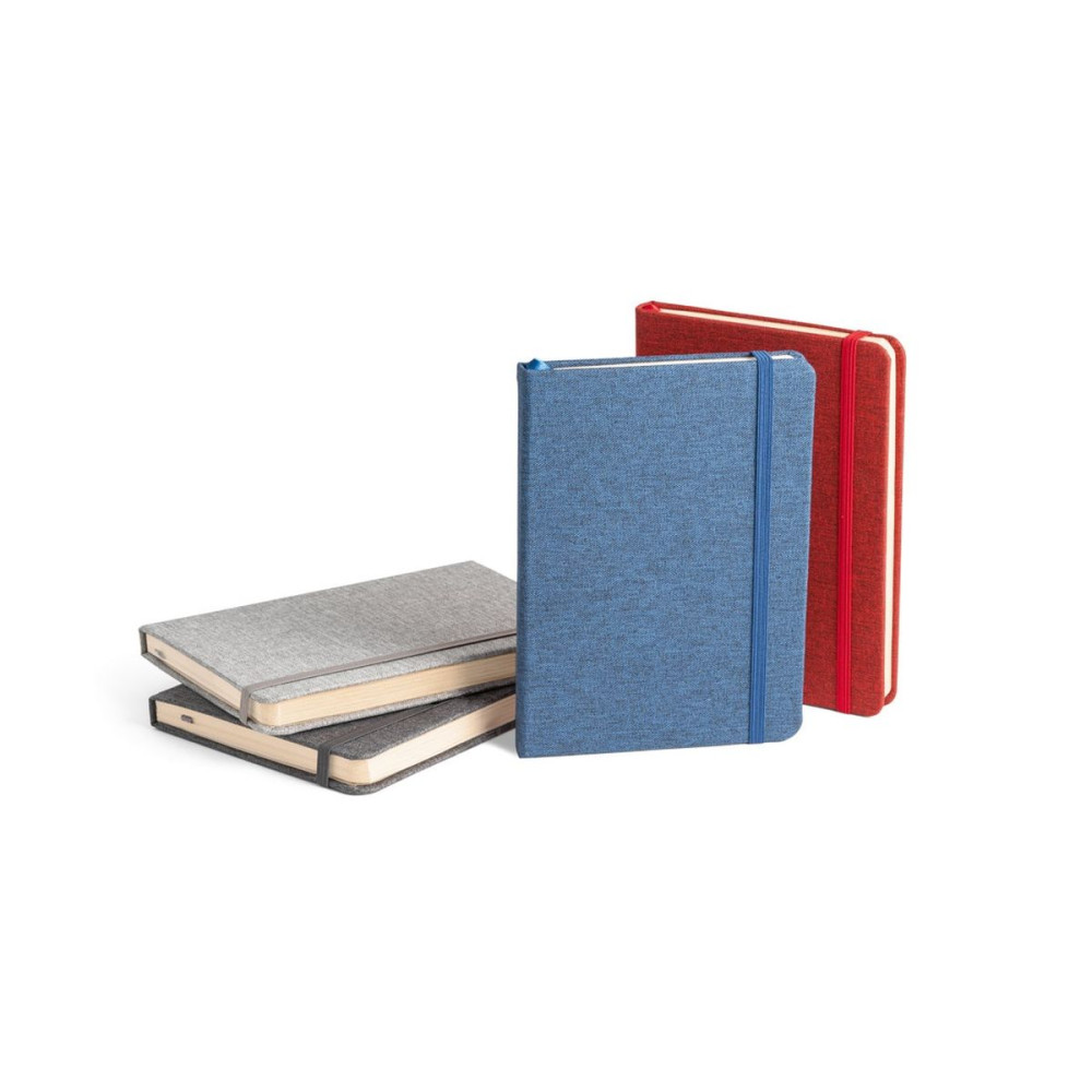 BOYD - A5 notebook in recycled polyester (100% rPET) with lined sheets