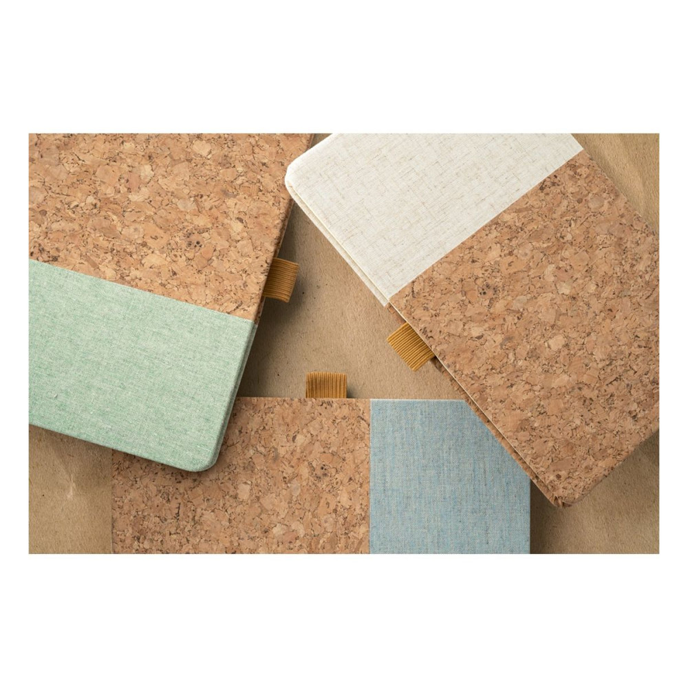 KLEE - A5 notebook in cork and linen with lined sheets