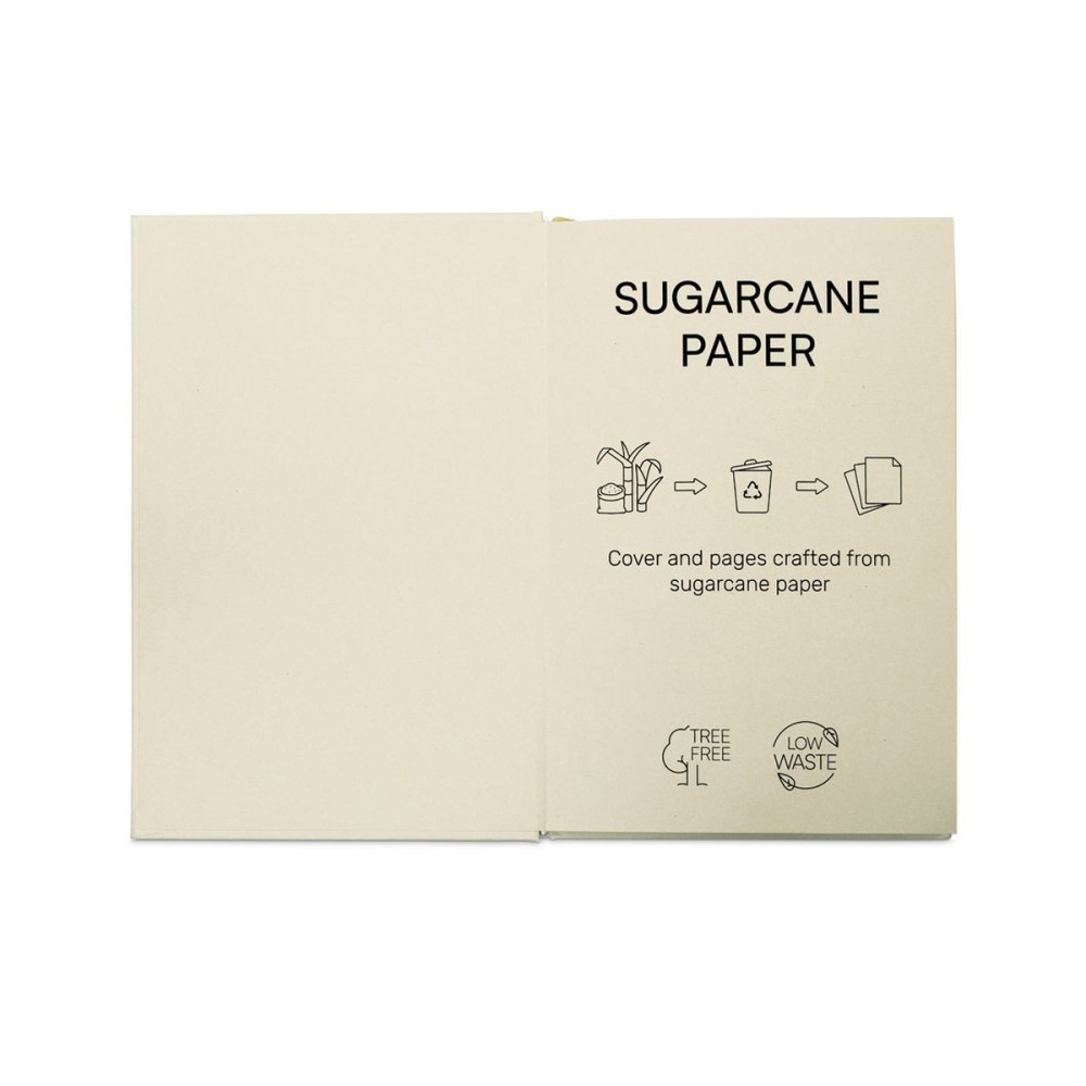 DICKINSON - A5 hardcover notebook made of sugar cane paper (80% sugar cane) with lined pages