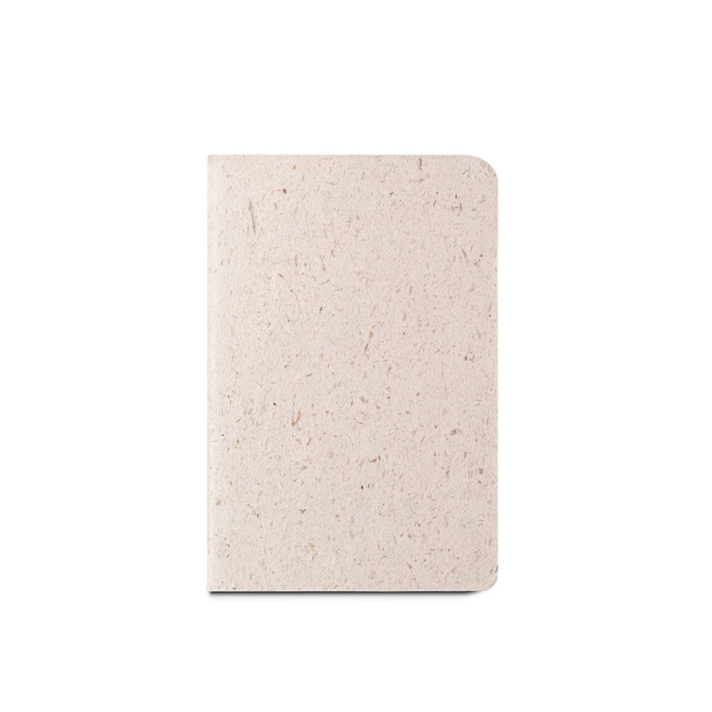 ORGANIC SOFT - A6 notepad with flexible cover made from organic elephant matter (80%)