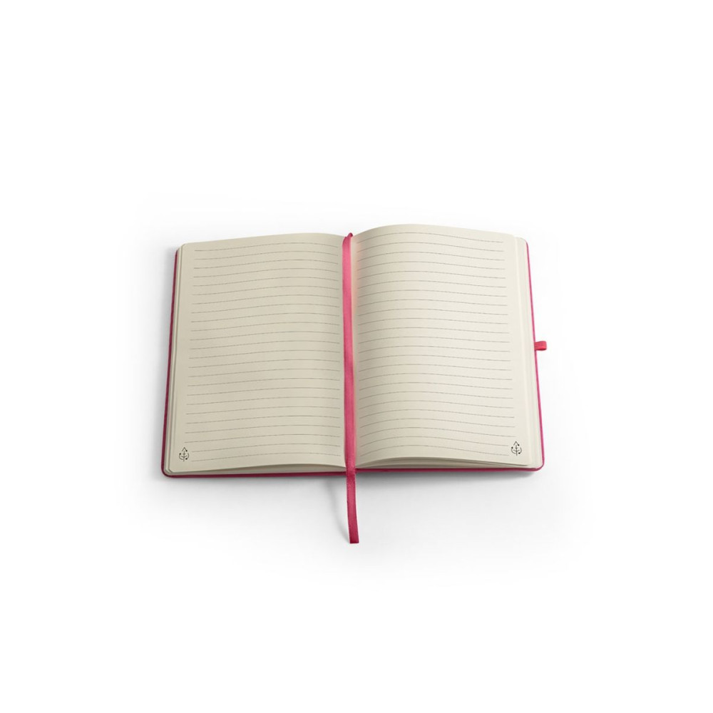 ANNE - A5 notebook in recycled polyester (100% rPET) with lined pages