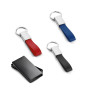 WATOH - Round metal and PU keyring WATOH - Round metal and PU keyring