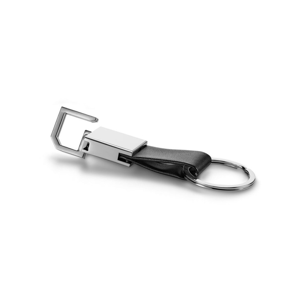 BOURCHIER - Metal and PU keyring with hook