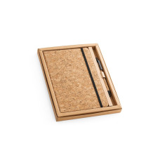 FREUD - A5 notepad and ballpoint pen set in cork