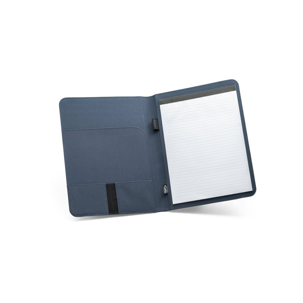 EMERGE FOLDER II - A4 folder in recycled polyester (100% rPET) 300D with elastic closure