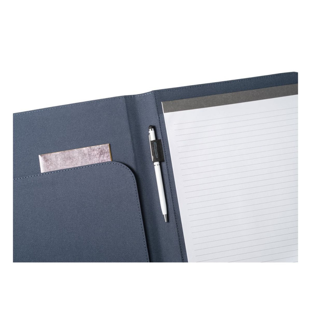 EMERGE FOLDER II - A4 folder in recycled polyester (100% rPET) 300D with elastic closure