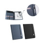 EMERGE FOLDER II - A4 folder in recycled polyester (100% rPET) 300D with elastic closure EMERGE FOLDER II - A4 folder in recycled polyester (100% rPET) 300D with elastic closure