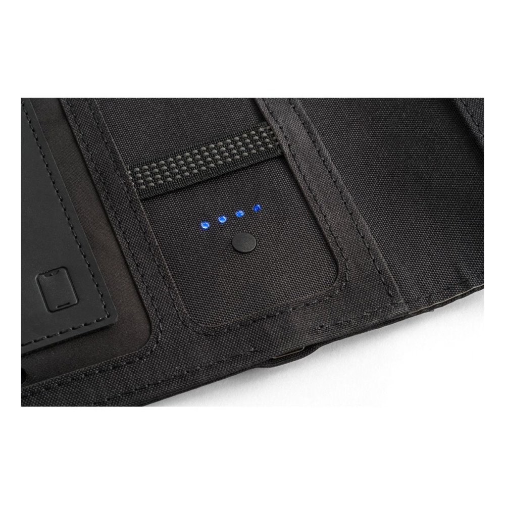 EMERGE A5 FOLDER - A5 folder in 300D recycled polyester (100% rPET) with wireless charger