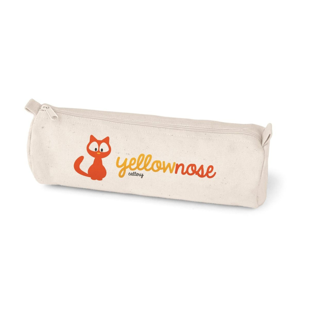 SCHOOLI - 100% cotton canvas pencil case (290 g/m²) with a cylindrical design