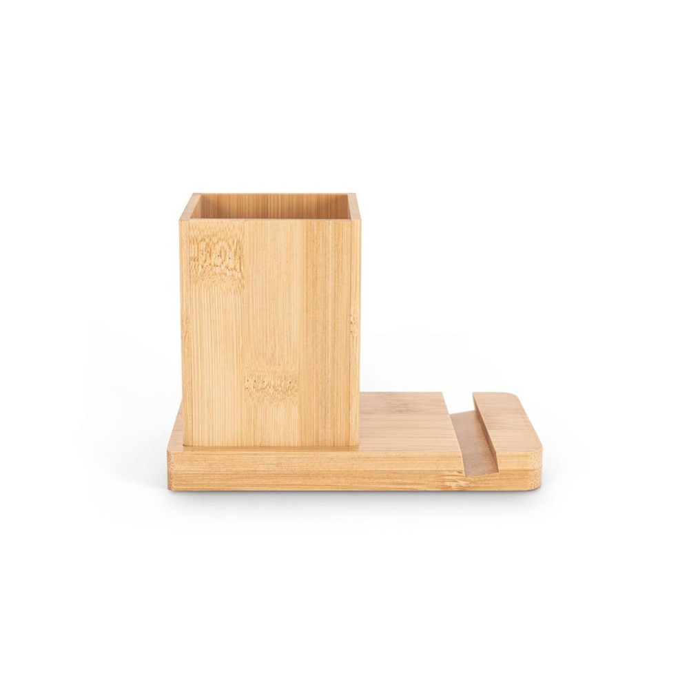 ERWIN - Desk set with mobile phone holder and cup