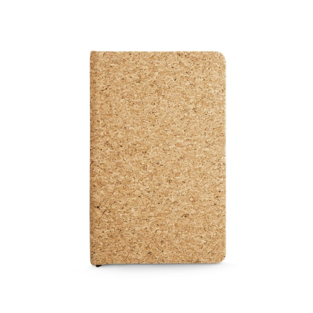 ADAMS A5 - A5 cork notebook with ivory-colored plain sheets