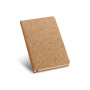 ADAMS A6 - A6 cork notepad with ivory-colored plain sheets ADAMS A6 - A6 cork notepad with ivory-colored plain sheets
