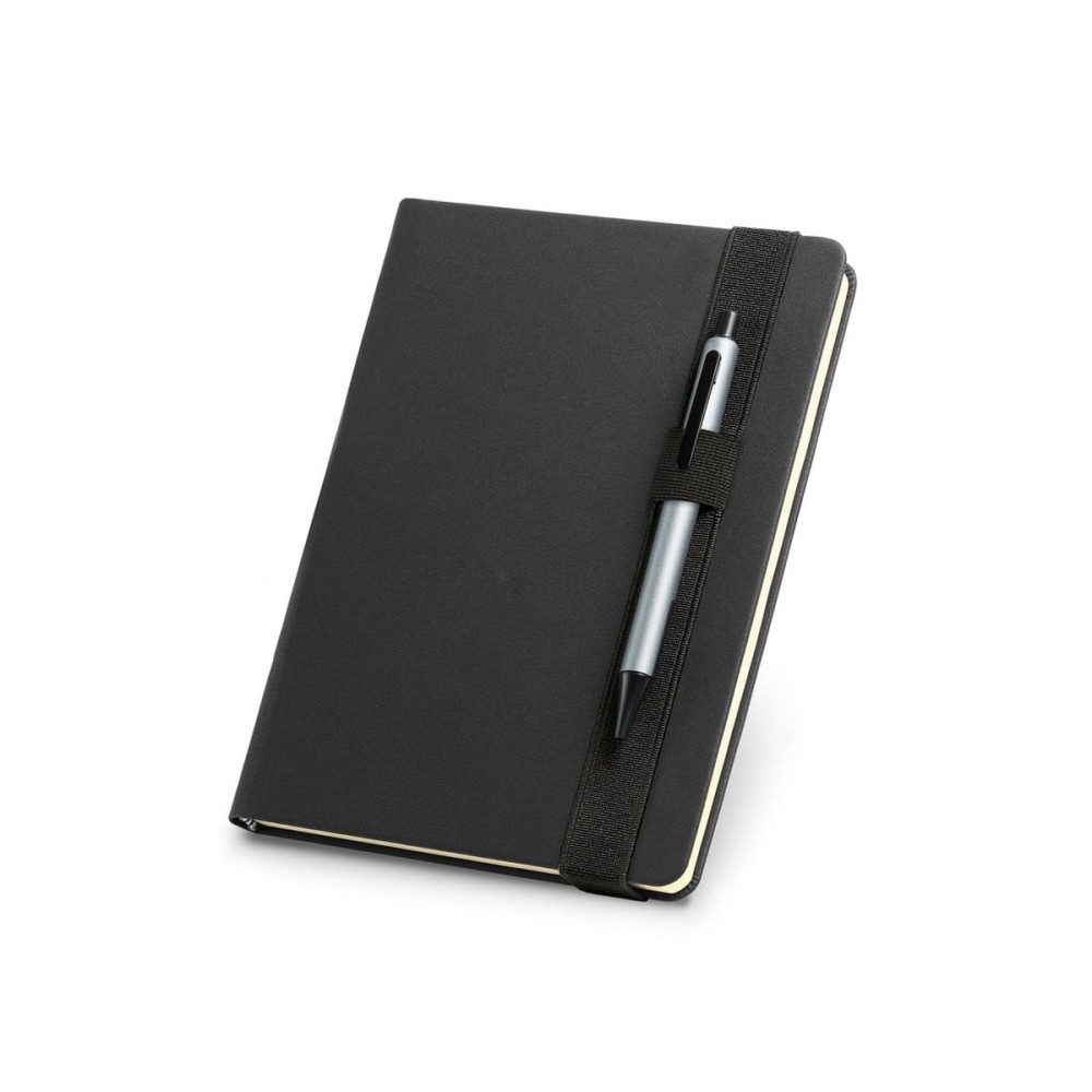 SHAKESPEARE - A5 notepad in PU with smooth ivory-colored sheets