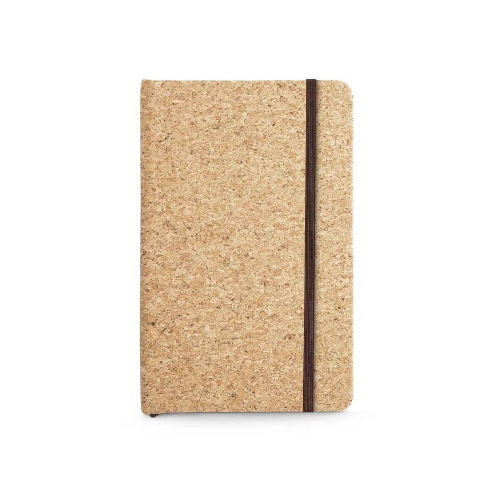 HAWKINS - Pocket cork notebook with plain pages, in FSC™ certified material and other controlled materials