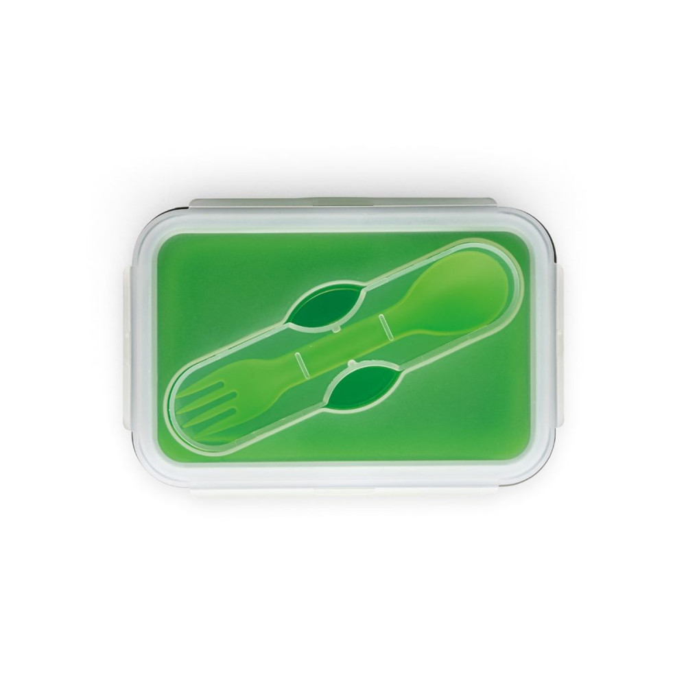 SAFFRON - Lunch Box. Retractable hermetic box in silicone and PP 640 mL