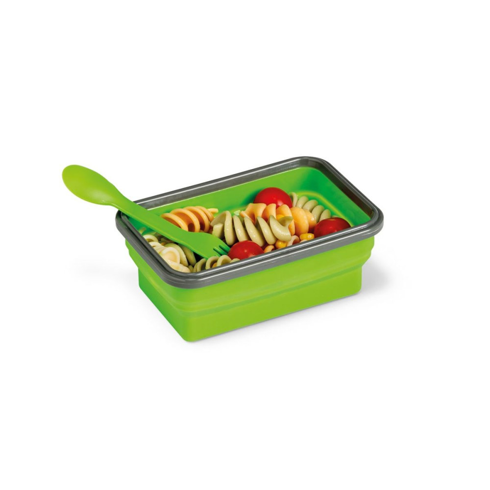 SAFFRON - Lunch Box. Retractable hermetic box in silicone and PP 640 mL