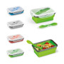 SAFFRON - Lunch Box. Retractable hermetic box in silicone and PP 640 mL SAFFRON - Lunch Box. Retractable hermetic box in silicone and PP 640 mL