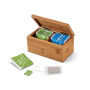 BURDOCK - Bamboo tea box with 2 compartments and magnet closure BURDOCK - Bamboo tea box with 2 compartments and magnet closure