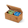 BURDOCK - Bamboo tea box with 2 compartments and magnet closure BURDOCK - Bamboo tea box with 2 compartments and magnet closure