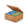 ARNICA - Bamboo tea box with 4 compartments and magnet closure ARNICA - Bamboo tea box with 4 compartments and magnet closure