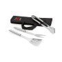 SOARES - Barbecue set with 3 stainless steel pieces SOARES - Barbecue set with 3 stainless steel pieces