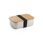 SHINO - Lunch Box. Stainless steel lunch box with bamboo lid SHINO - Lunch Box. Stainless steel lunch box with bamboo lid