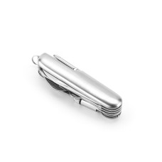 SOLDEN - Multifunction pocket knife in stainless steel and metal with mini LED flashlight